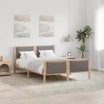 Lovos rėmas su galvūgalio Tortora 160 x 200 cm audinys