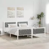 Lovos rėmas Šviesiai pilka 160 x 200 cm Kietos pušies mediena