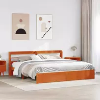 Lovos rėmas Vaško ruda 200 x 200 cm Kietas pušies medis