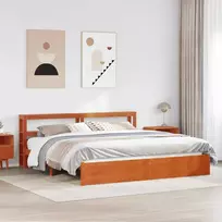 Lovos rėmas Vaško ruda 200 x 200 cm Kietas pušies medis