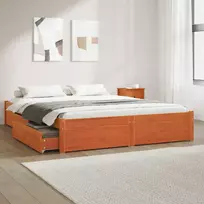 Lovos rėmas Vaško ruda 150 x 200 cm Kietas pušies medis