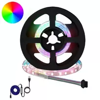 LED juosta 2 pcs Juoda ir permatoma 450 mm Varis ir plastikas