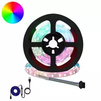 LED juosta 2 pcs Juoda ir permatoma 1000 mm Varis ir plastikas