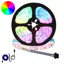 LED juosta 2 pcs Juoda ir permatoma 5100 mm Varis ir plastikas