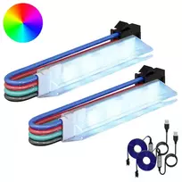 LED juosta 2 pcs Juoda ir Balta 1745 mm Varis ir plastikas