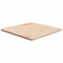 Stalviršis, 60x60x2,5cm, neapdorotas ąžuolo medienos masyvas