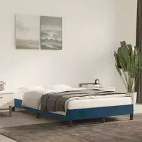 Lovos rėmas be čiužinio tamsiai mėlynas 120x200 cm aksomas