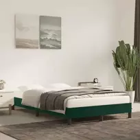 Lovos rėmas be čiužinio tamsiai žalias 120x200 cm aksomas