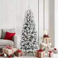 Dirbtinė Kalėdų eglutė su 300 LED s stovu Balta 180 cm