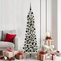 Dirbtinė Kalėdų eglutė Balta 180 cm PVC ir Metalas ir Plastikas