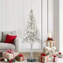 Kalėdų eglutė su 300 LED s stovu Balta 180 cm PE ir Plienas