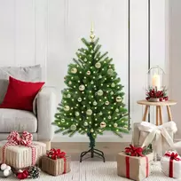 Kalėdų eglutė su 150 LED s stovu Žalia 120 cm PE