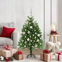 Kalėdų eglutė su 150 LED s stovu Žalia 120 cm PE