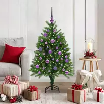 Kalėdų eglutė su 150 LED s stovu Žalia 120 cm PE