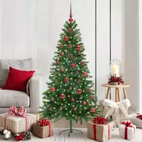 Kalėdų eglutė su 150 LED s stovu Žalia 150 cm PE