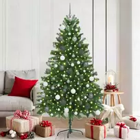 Kalėdų eglutė su 300 LED s stovu Žalia 180 cm PE