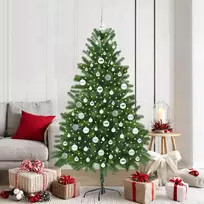 Kalėdų eglutė su 300 LED s stovu Žalia 180 cm PE