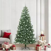 Kalėdų eglutė su 300 LED s stovu Žalia 240 cm PVC