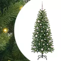 Dirbtinė Kalėdų eglutė su 150 LED Žalia 150 cm PE ir PVC