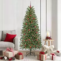 Dirbtinė Kalėdų eglutė su 300 LED Žalia 180 cm PE ir PVC