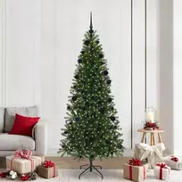 Dirbtinė Kalėdų eglutė su 300 LED Žalia 210 cm PE ir PVC