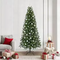 Dirbtinė Kalėdų eglutė su 300 LED Žalia 210 cm PE ir PVC
