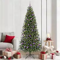 Dirbtinė Kalėdų eglutė su 300 LED Žalia 210 cm PE ir PVC