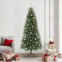 Dirbtinė Kalėdų eglutė su 300 LED Žalia 210 cm PE ir PVC