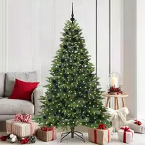 Dirbtinė Kalėdų eglutė su 300 LED Žalia 180 cm PE ir PVC