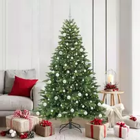 Dirbtinė Kalėdų eglutė su 300 LED Žalia 180 cm PE ir PVC
