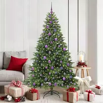 Dirbtinė Kalėdų eglutė su 300 LED Žalia 180 cm PE ir PVC