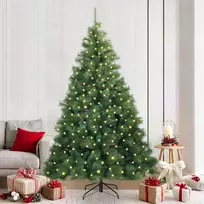 Dirbtinė Kalėdų eglutė su 300 LED Žalia 210 cm PE ir PVC
