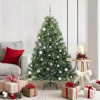 Dirbtinė Kalėdų eglutė su 150 LED Žalia 150 cm PE ir PVC