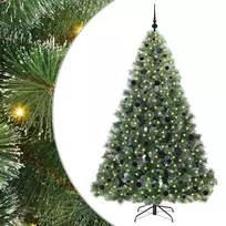 Dirbtinė Kalėdų eglutė su 300 LED Žalia 210 cm PE ir PVC
