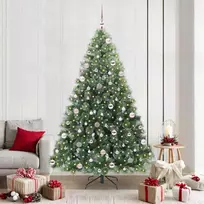 Dirbtinė Kalėdų eglutė su 300 LED Žalia 210 cm PE ir PVC