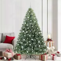 Dirbtinė Kalėdų eglutė su 300 LED Žalia 210 cm PE ir PVC