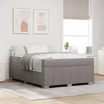 Lovos rėmas su čiužiniu Taupe 160 x 200 cm audinys