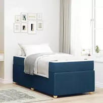 Lovos rėmas su čiužiniu Mėlyna 80 x 200 cm audinys