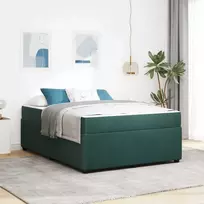 Lovos rėmas su čiužiniu Tamsiai žalia 140 x 200 cm audinys
