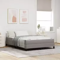Kiemas lova su čiužiniu Taupe 140 x 190 cm audinys
