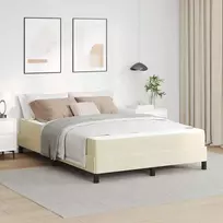 Lovos rėmas su čiužiniu Kreminė 140 x 200 cm audinys