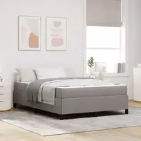 Kiemas lova su čiužiniu Taupe 140 x 190 cm audinys
