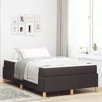 Lovos rėmas su čiužiniu Tamsiai rudas 120 x 200 cm audinys