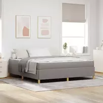 Lovos rėmas su čiužiniu Taupe 180 x 200 cm audinys
