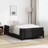 Lovos rėmas su čiužiniu Juoda 120 x 200 cm audinys