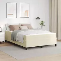 Lovos rėmas su čiužiniu Kreminė 140 x 190 cm audinys