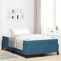 Lovos rėmas su čiužiniu Tamsiai mėlyna 120 x 200 cm audinys