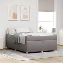 Lovos rėmas su čiužiniu Taupe 140 x 200 cm audinys