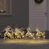 LED elniai su 80 LED 4 pcs Auksinė PET