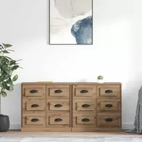 Šoninės lentynos 2 pcs Amatininkų ąžuolas 70 x 35,5 x 67,5 cm